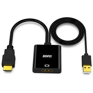 HDMI Computerauf Displayport Adapter 4K60Hz 2K144Hz 1080P165Hz aktiv Audio - Bild 1 von 10