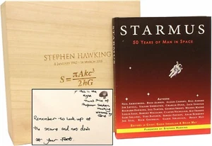 Stephen HAWKING. Starmus. 50 Years of Man in Space - HAWKING THUMB PRINT SIGNED! - Picture 1 of 12
