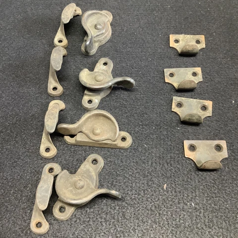 Cast Iron Window Sash Lock Latch With Keeper And Pulls (st31) Cover