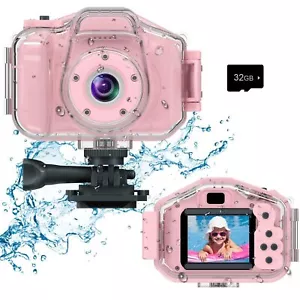 Kids Waterproof Camera for Girls Christmas Birthday 3-12 Year Old Boys Toddle... - Picture 1 of 6