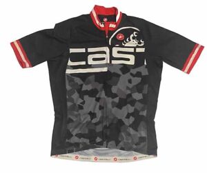 Męska koszulka rowerowa Castelli Rosso Corsa obcisłe białe wyścigi aero xxl