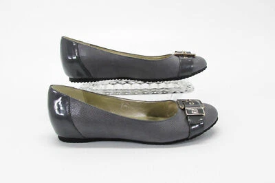 Zapatos para mujer Anne Klein Fen talla 7,5 M gris hebilla puntera ballet planos usados vq Foto 1 de 4
