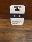 brand new claires studs clear butterfly diamond 