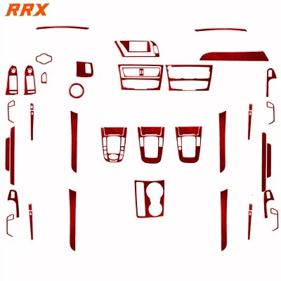 Kits de 45 piezas de cubierta interior completa de fibra de carbono roja para Audi A4 B8 A5 Q5 09-17 Foto 1 de 3