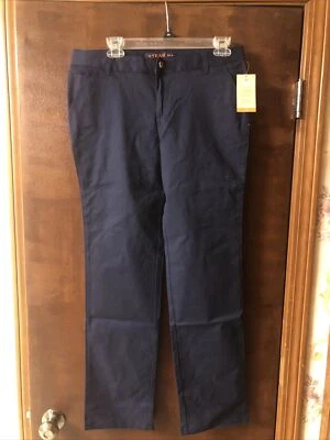 Nuevo Pantalón French Toast Niñas Grande Elástico Sarga Pierna Recta Azul Marino Talla 18 Foto 1 de 4