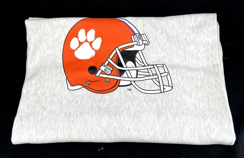 NEW Clemson University Tigers Champion Reverse Weave Gray Throw Blanket One Size Cover