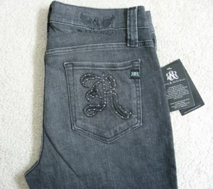 NWT ROCK & REPUBLIC Mens COLBURG Skinny Jeans Size 33 ANTILA GREY with studs NEW - Bild 1 von 12