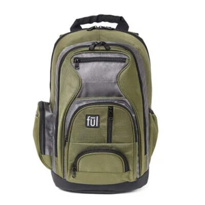 Mochila para portátil Free Fallin Olive FŪL acolchada de felpa - Imagen 1 de 4