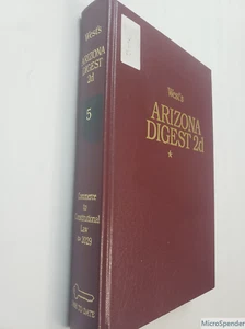 West's Arizona Digest 2d. Vol. 5, Comercio al Derecho Constitucional - Imagen 1 de 2