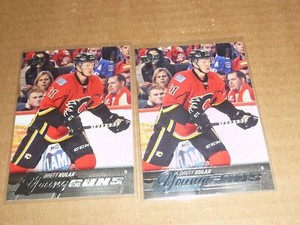 2015/16 Upper Deck YOUNG GUNS RC/ROOKIE BRETT KULAK LOT OF 2 FLAMES L2697