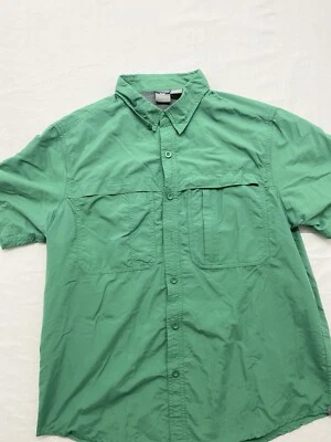 White Sierra Medium Men's Short Sleeve Green Shirt - Image 1 of 4
