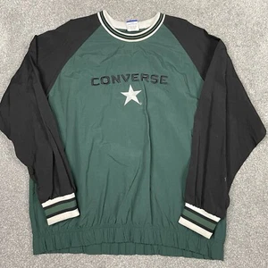 Giacca a vento Converse uomo XXL vintage All Star bicolore made in USA pullover - Foto 1 di 11