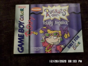 Rugrats Totally Angelica (Gameboy Color GBC) Instruction Manual Only... NO GAME - Picture 1 of 2