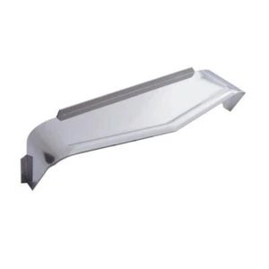 6" x 8" Stainless Steel Rectangular Headlight Visor - Ribbed - Set of 2 - Picture 1 of 1