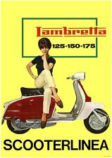 Casa da Parete Stampa - Vintage Advertising Poster - Lambretta - A4, A3, A2,