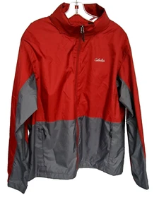 CABELA'S Men's Sz Large Rain Swept 4MostRepel Jacket Wind Breaker Full Zip Hood - Picture 1 of 12