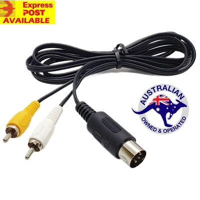 AV Lead Video Cable for Sega Mega Drive 1 / Master System 1 / Genesis - Image 1 of 4