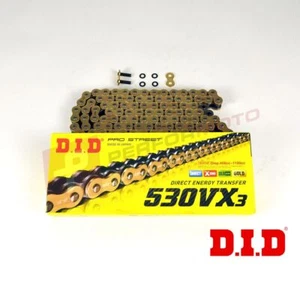 DID 530 Pitch VX3 Gold Chain to fit Yamaha YZF1000 R1 (530 OE) 2006-2008 - Picture 1 of 1