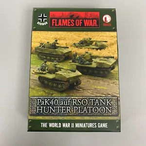 PAK40 AUF RSO TANK HUNTER PLATOON FLAMES OF WAR GBX26 WORLD WAR II WARGAME - Picture 1 of 4