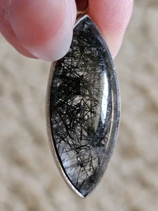 Tourmaline in Quartz Pendant, Crystals & Stones, Mineral Specimen, Metaphysical - Picture 1 of 14