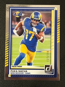 Puka Nacua 2025 Donruss Silver Press Proof /199 Rams - Picture 1 of 2