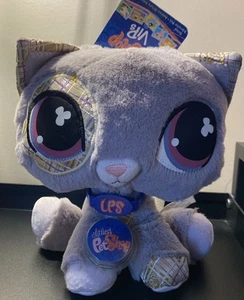 Littlest Pet Shop VIP Gray Cat Plaid Plush Toy NWT - Photo 1 sur 6