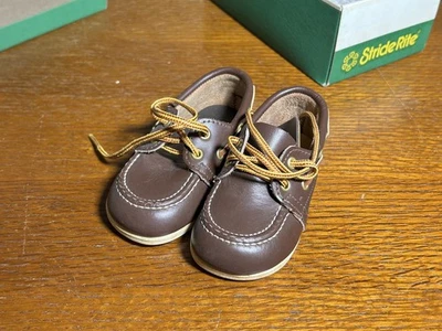 Винтажные детские мокасины 1984 Stride Rite для ходьбы размер 5 D оригинальная коробка - Изображение 1 из 4