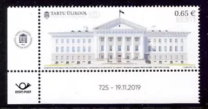100th Estonia’s National University Estonia 2019 MNH corner stamp Mi 971 - Picture 1 of 1