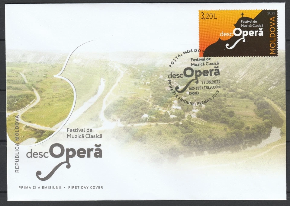 Moldova 2022 Music Festival FDC - Image 1 of 1