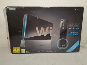 Nintendo Wii Konsole schwarz mit ovp - Bild 1 von 16