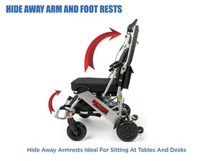 2021 LIGHTEST FOLDING ELECTRIC WHEELCHAIR IN THE WORLD! COMPACT PORTABLE STURDY! - Picture 1 of 11