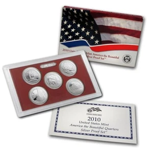 2010-S SILVER U.S. Mint America the Beautiful QUARTERS SILVER PROOF #C100 - Picture 1 of 3