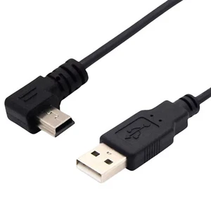 J23 USB A Prise Sur Mini USB Fiche 90 Degré Coudée Câble USB De Charge - Photo 1 sur 16