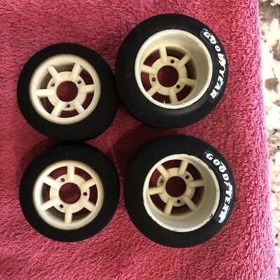 Vintage Cook Cobra Super Eagle Wheel Set Delta Associated 1/8 Rc Cars - Image 1 of 3