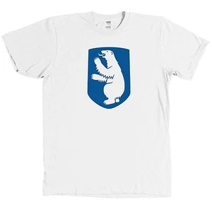 Greenland Coat of Arms T Shirt Polar Bear Flag Tee NEW - Picture 1 of 1