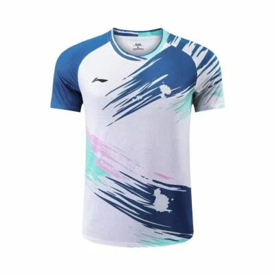 New Li-Ning Men's Tops Sportswear Badminton Clothes Table Tennis T-Shirts - Image 1 of 4