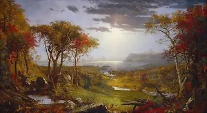 Jasper Francis Cropsey : "Autumn - On the Hudson River" (1860) — Fine Art Print - Picture 1 of 7