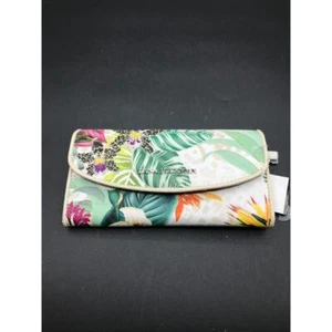 Dana Buchman Women's Bright Tropical Floral Design Wallet with Tag - Picture 1 of 11