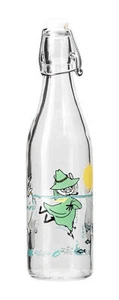 Moomin Glass Bottle with Lid Fun in the Water 0.5 L Muurla - Picture 1 of 2