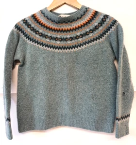 Harley Of Scotland Supersoft 100% Superfine Lambs Wool Jumper 100% Wool Size S - Picture 1 of 16