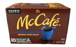 McDonalds McCafe Colombian Coffee K Cups Keurig 10 ct 3.4 oz - Picture 1 of 1