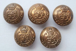 Rare Edwardian British Indian Army Unattached Officers 22mm Buttons Smith Wright - Picture 1 of 4