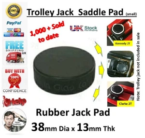 Floor Jack Pad 2 Ton Trolley Jack Pad Pad 38mm Dia Saddle Pad Jacking Rubber x - Picture 1 of 12
