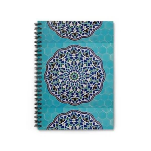 Persian Spiral Notebook - Ruled Line, Yazd kashikari, Persian gift - Bild 1 von 5