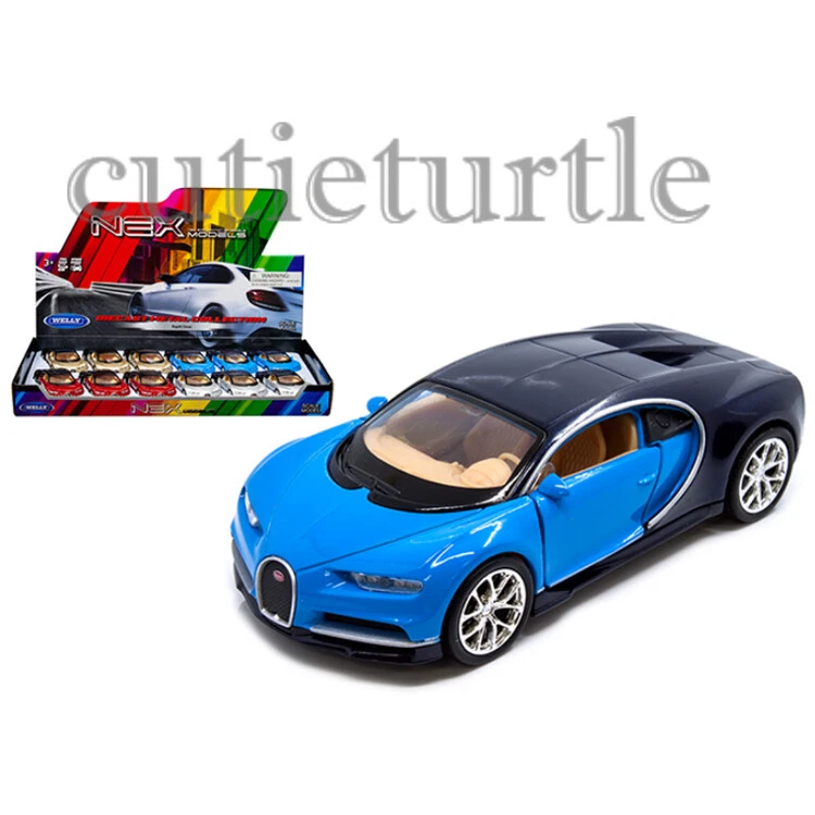 4.5" Welly Bugatti Chiron Diecast Model Display Toy Car 43738D  - Image 1 of 1