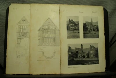 antique vintage old Architectural  prints Ragdale Old Hall Leicestershire - Image 1 of 3
