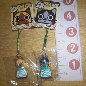 A70832 Monster Hunter Mascot strap NAGOYA Limited Nagoya Castle Felyne & Melynx - Bild 1 von 3