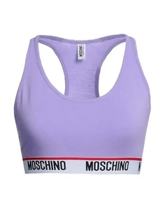Moschino Tape logo Sports Bra in Purple Size S RRP £95 - Picture 1 of 2