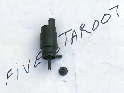 Windshield Washer Pump Motor + Grommet Seal for BMW E30 318i is 325i 325is 325ix - Image 1 of 2