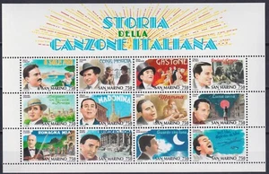San Marino 1996 Music, Italian Singers, Famous People, Personalities MNH** - Picture 1 of 1